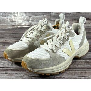 Veja Women’s White, Cream & Tan Athletic Sneakers with Gum Outsole